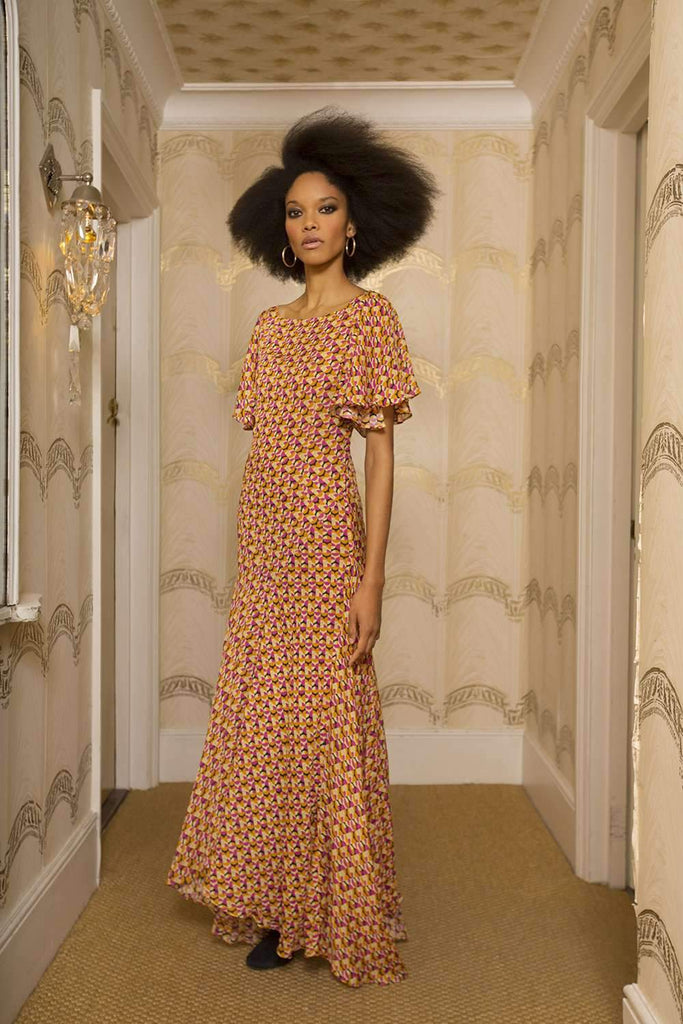 Olivia Dress Circle Print