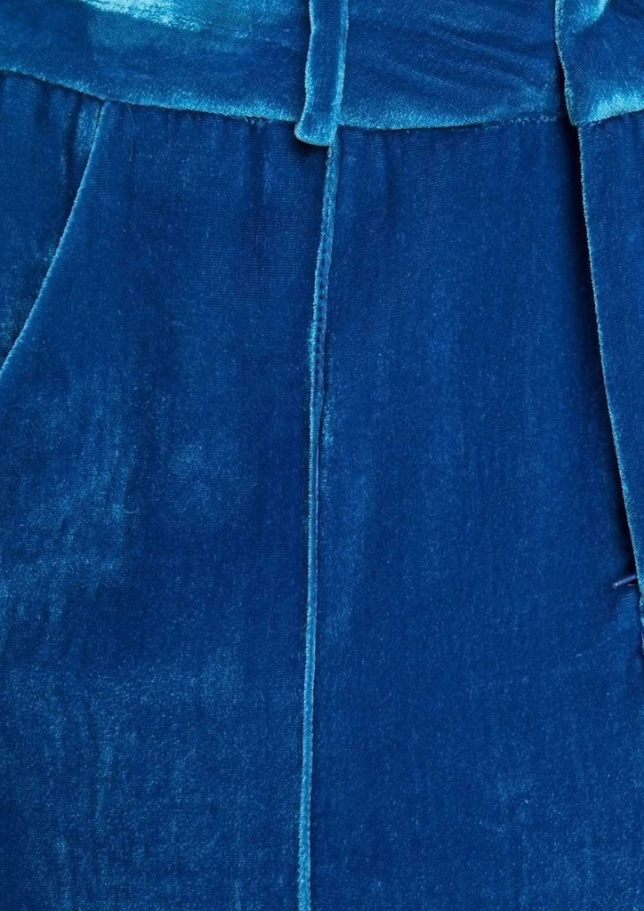 Tiger Lily Trouser Teal Velvet