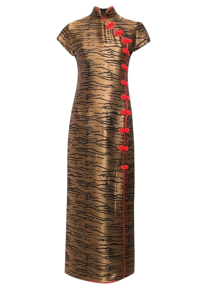 Suki Tiger Long Dress  delavali