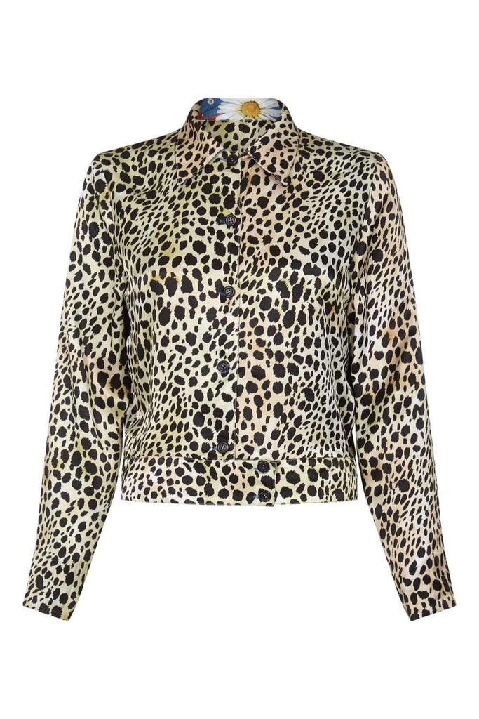 Valentine Reversible Jacket in Sacred Heart / Leopard