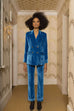 Tiger Lily Trouser Teal Velvet