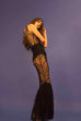 Sicily Dress Black lace Lookbook Side Shot
